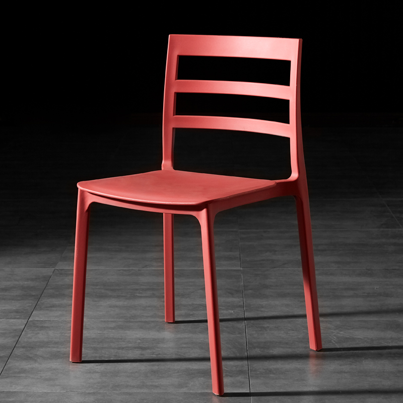 Adjustable Full PP Stacking Plastic Restaurant Dining Chairs Popular Modern Outdoor Stackable Chairs G.W. 19.4kg 5pcs/ctn