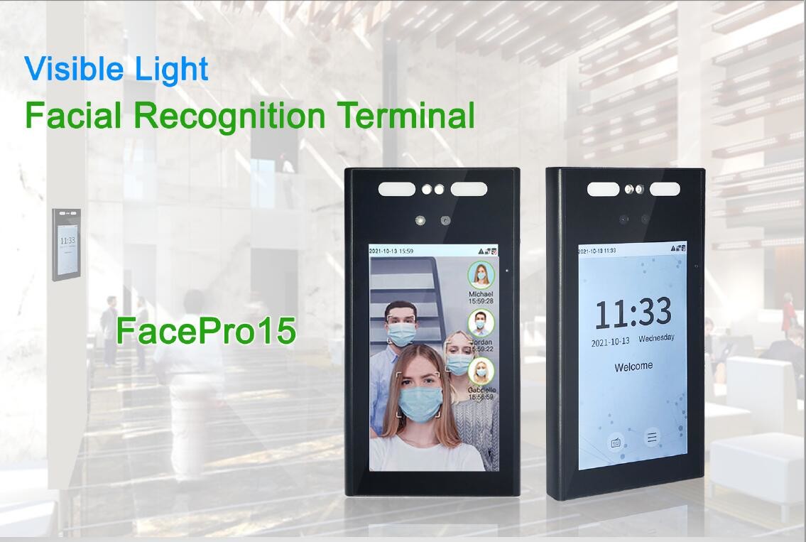 7 Inch IP65 Masked Facial Recognition Time Attendance System RS232