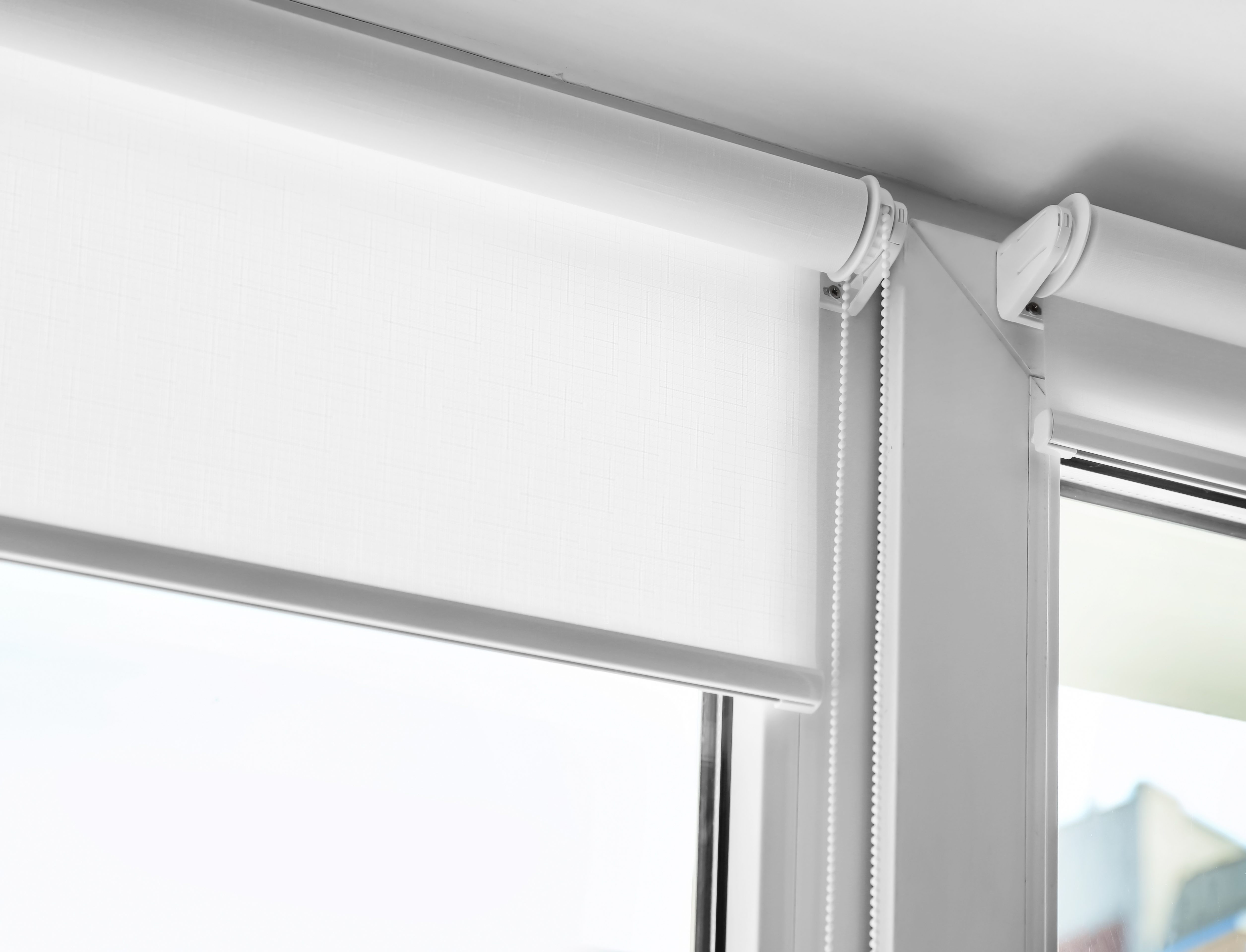 Ordinary Semi Blind Fabric Roller Window Blinds Moisture Resistant