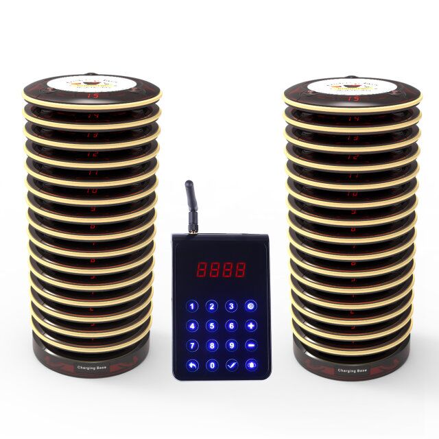 2019 new design totally waterproof Magnetic wireless guest pager system