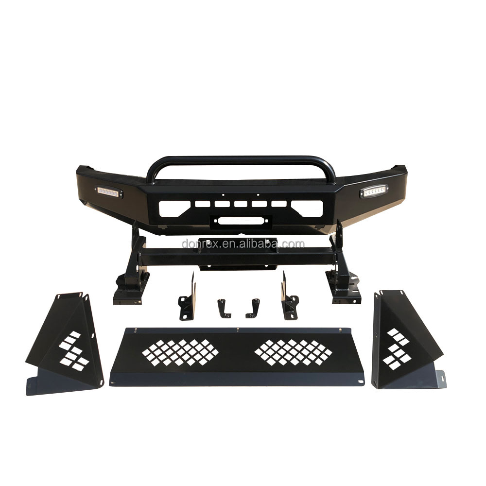 High- Black Front Bumper for Volkswagen Amarok Steel Polished Auto Parts