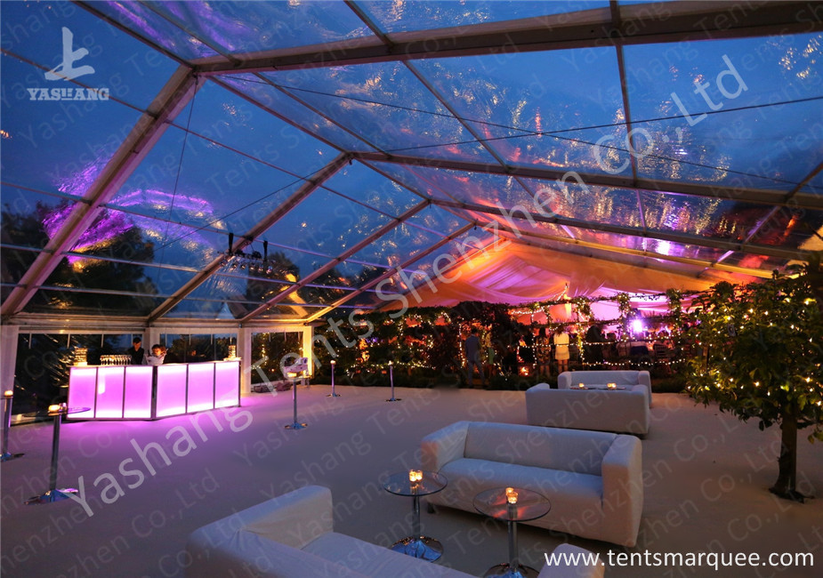 Large Span Clear Top Outdoor Wedding Event Tent With Aluminum Alloy Profile