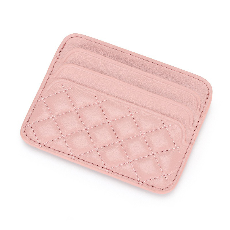 Sheepskin Women's Card Holder with Compact and Ultra-Thin Design Package Weight 0.07kg