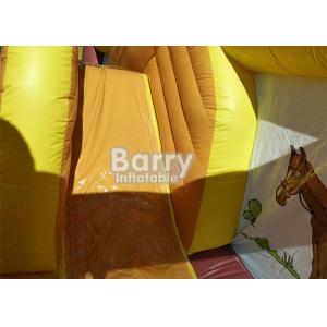 Kids Clearance Western Theme House Inflatable Toddler Playground With Slide