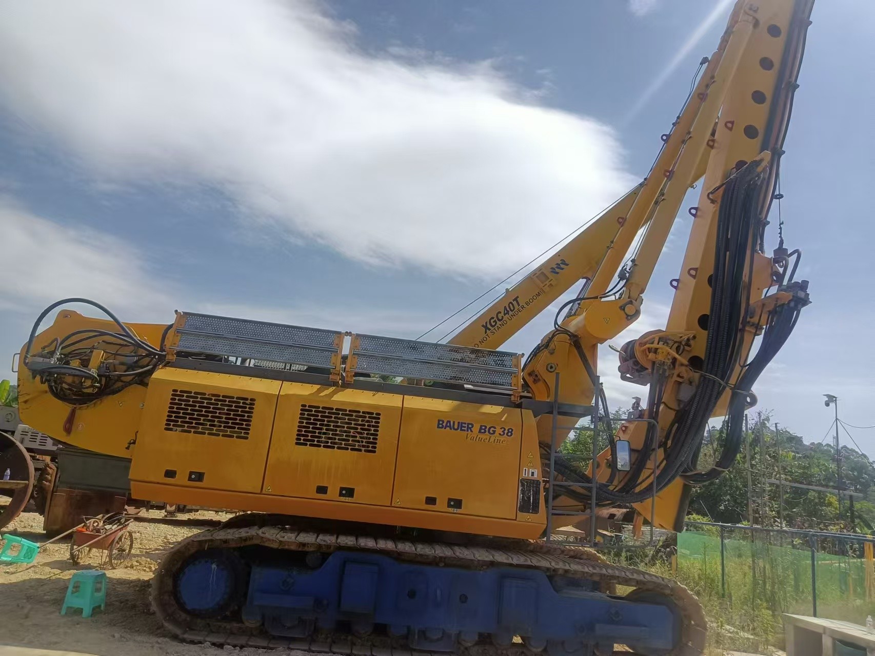 BG38 Rotary Drilling Rig 2018 Used Machinery with Maximum Drilling Depth of 92m