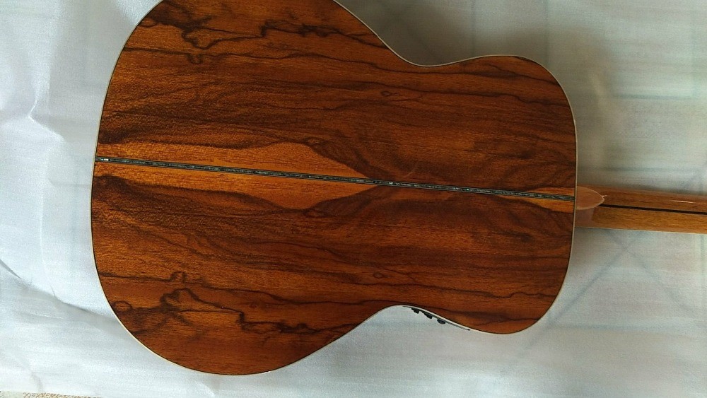 AAA quality new custom guitars OM body african sanders wood solid acoustic electric guitar