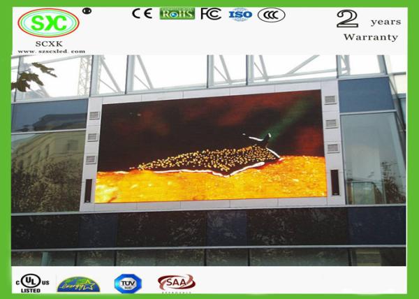P6 outdoor waterproof advertising led display with high definition image outdoor