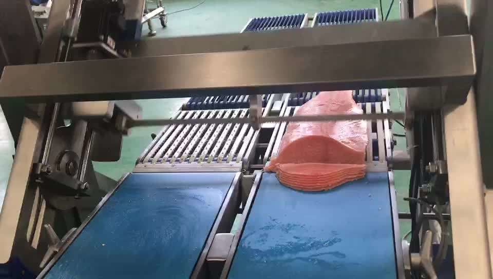 45 Degree Salmon Fish Slicer Machine Automatic Easy To Operate