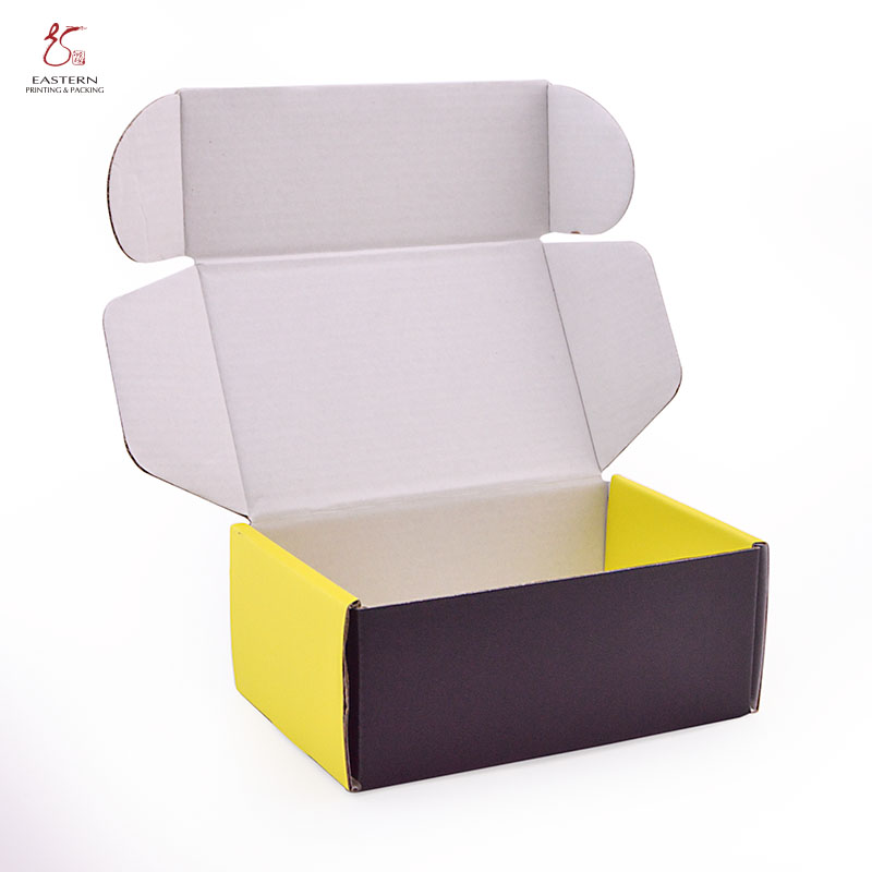 Cool Design Empty Corrugated Cardboard Shipping Boxes Folded 4c Offset Printing