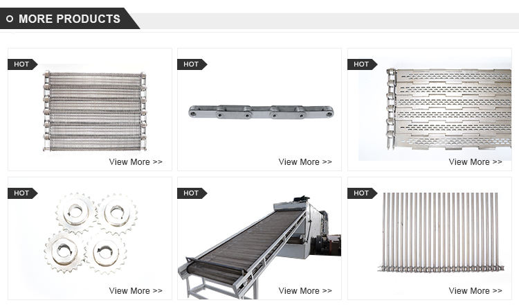 Custom Conventional Weave Stainless Steel Mesh Belt Wire Chain Conveyor
