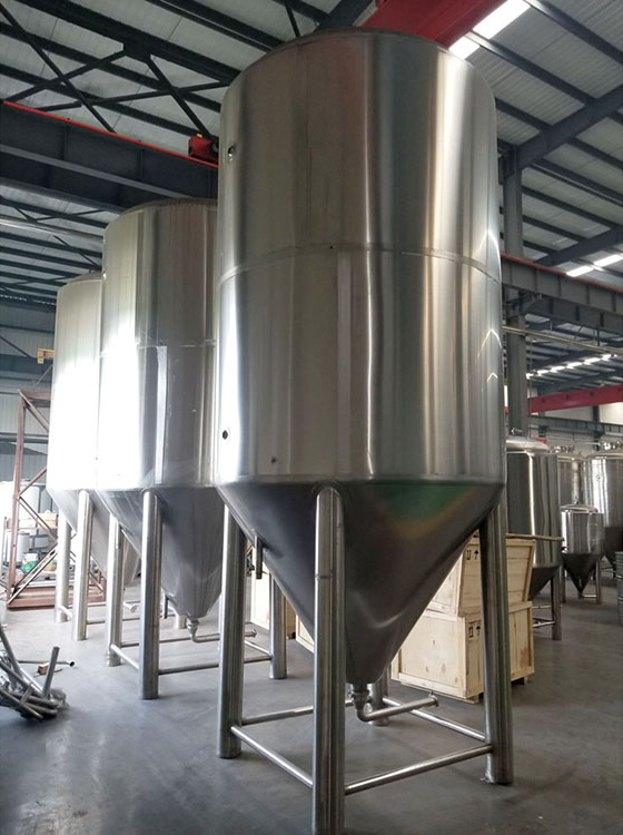 200L Stainless Steel Industrial Fresh Beer Brewing Equipment featuring 60° Bottom Cone
