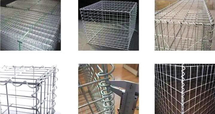 ISO14001 2x1x0.5m Gabion Welded Wire Mesh 4mm Gabion Baskets