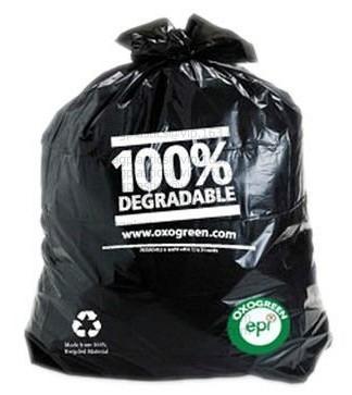 ASTM D6400 100% Compostable Trash Bags, 2.6 Gallon, 9.84 Liter, 100 Count, Extra