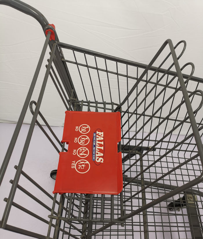 125L Standard American Shopping Trolley Warehouse Shopping Cart With Foldable Seat
