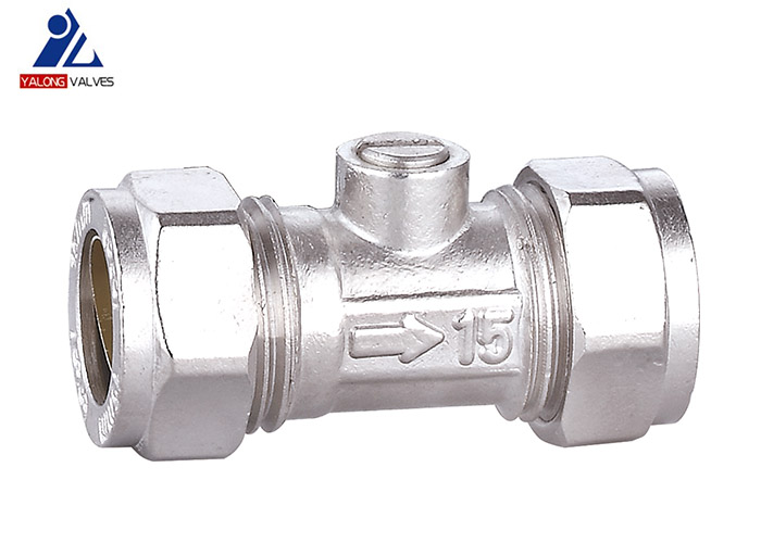 Copper Pipe 15mm Brass Isolation Valve ISO9001 Plumbing Water Valve