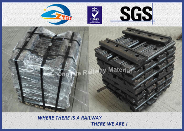 BS80A ASTM and DIN Railroad Joint Bars Railway Fish Plate With 4 Hole , 6 Hole