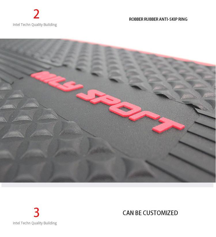 90CM 15cm Eco PP Aerobic Step Board 3 Levels Pink Exercise Stepper Platform