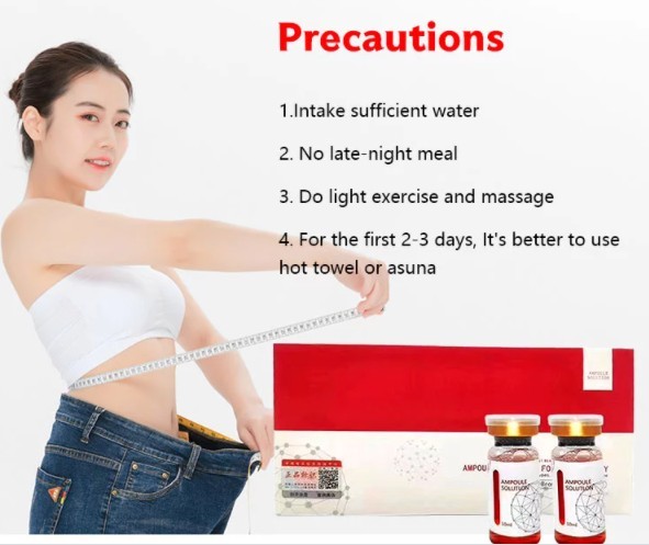 Mesotherapy Lipplysis RED Ampoule Solution for Neck Slimming