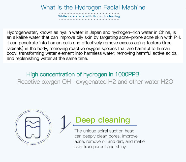 Skin Treatment 4 In 1 Hydrogen Oxygen Machine For Skin Rejuvenation Face Lifting