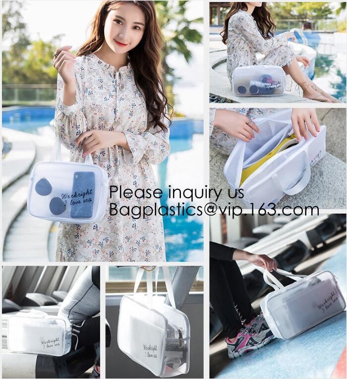 Promotion Travel PVC Cosmetic Pouch,PVC Makeup Bag Pouches Tote Clear Transparent Cosmetic Travel Bag For Sale