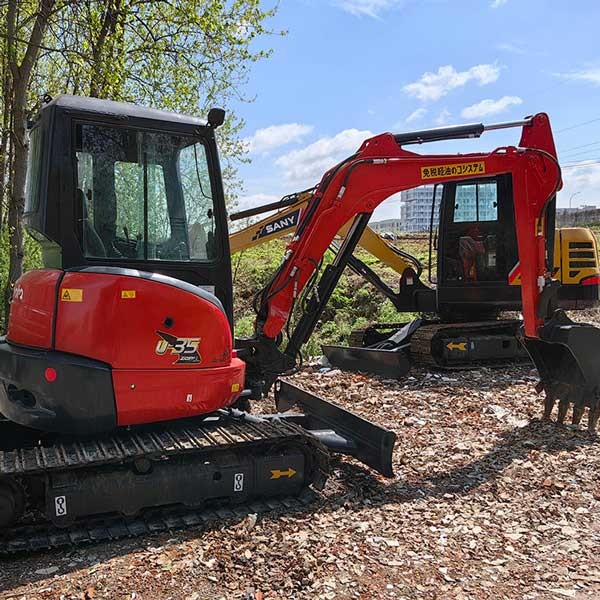 Used U35 Kubota Excavators Small Size 0.1m3 Bucket Capacity Original Version