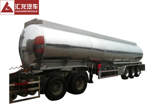 ADR Standard Fuel Tank Trailer Polished 4" Seamless Steel Tube Air Bag