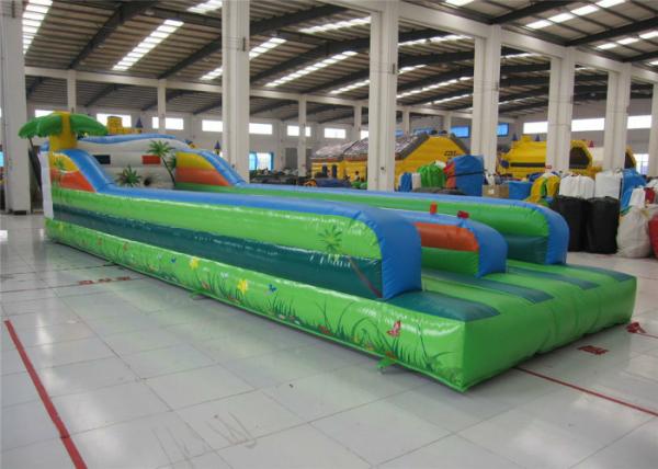 Attractive Inflatable Bungee Jump / Runway , Kindergarten Baby Bungee Run Bounce