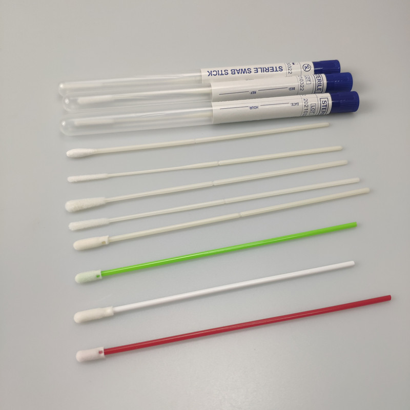 Open Cell No Fluorescence Disposable Sterile Swab Length 126mm