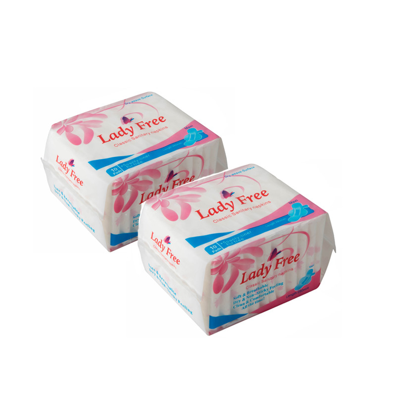 Disposable Nonwoven And Dry Weave Women Period Pad Maxi Feminine Sanitary Napkin