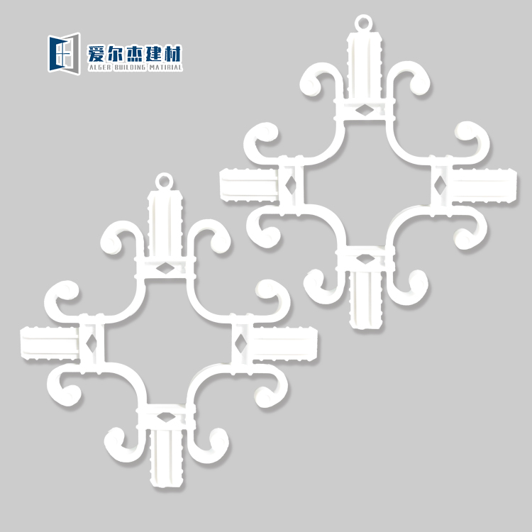 China glass fittings UV proof Plastic Golden Flower Georgian Bar Decoration Bar Insulating Glass