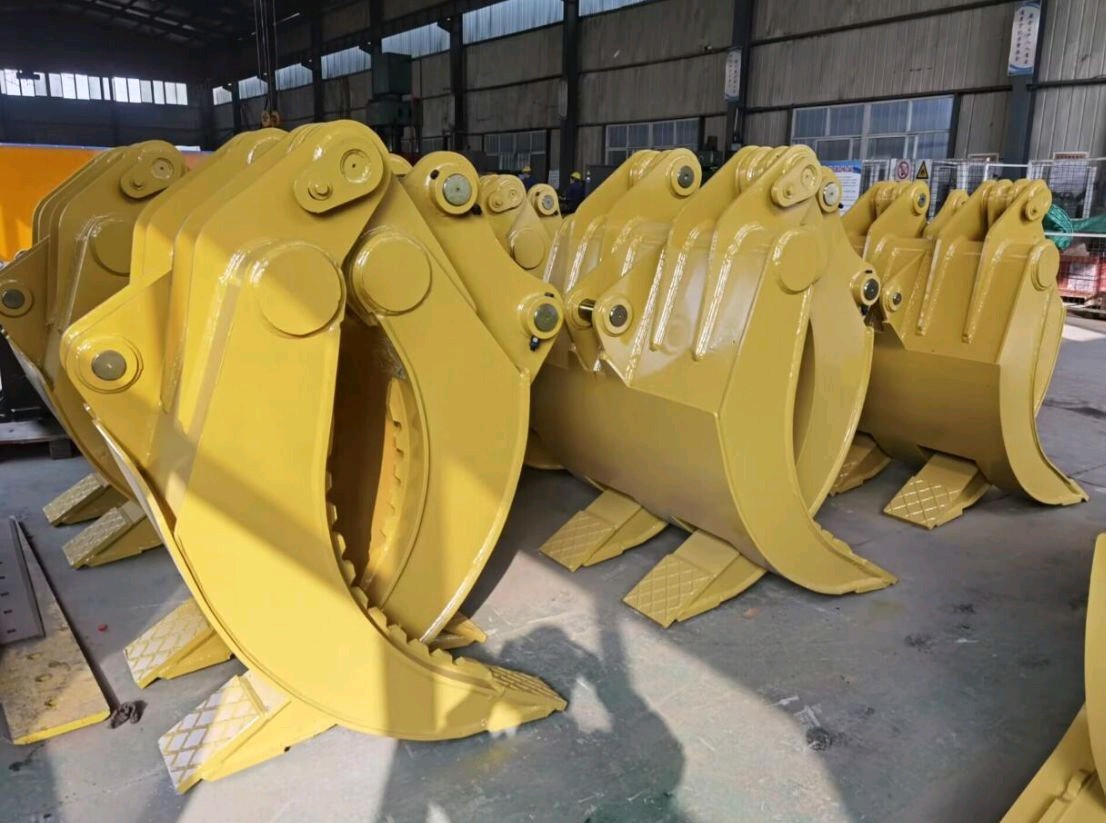 5-50 Ton Manual Mechanical Log Grab Excavator Grapple For Wood Rock Stone And Demolition