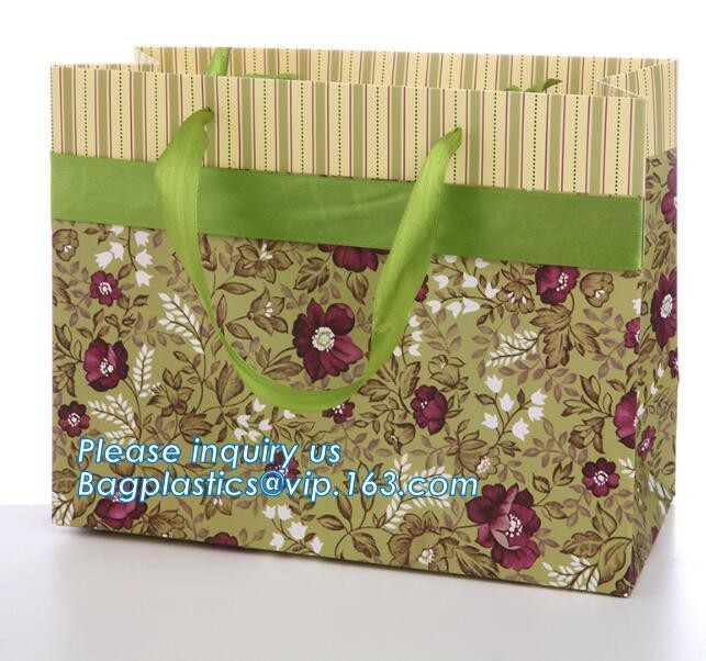 Cheap Customized Pink Printed Paper Shopping Bag For Clothing and Gift,Recycled Luxury Paper Bags & Retail Carrier Bags