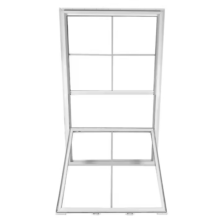 Modern Double Hung Vinyl Windows Lifting Ventilation Vertical Sliding Vinyl Windows