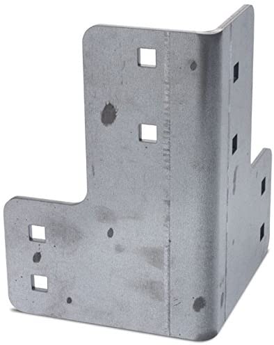 6x6 Heavy Duty Shop Table Pergola Corner Brackets for DIY Workbench 4mm Thickness Black