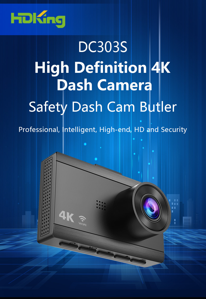 GPS 3 Inch Dual Lens Full HD Dash Camera 4k Car Dvr 1080p