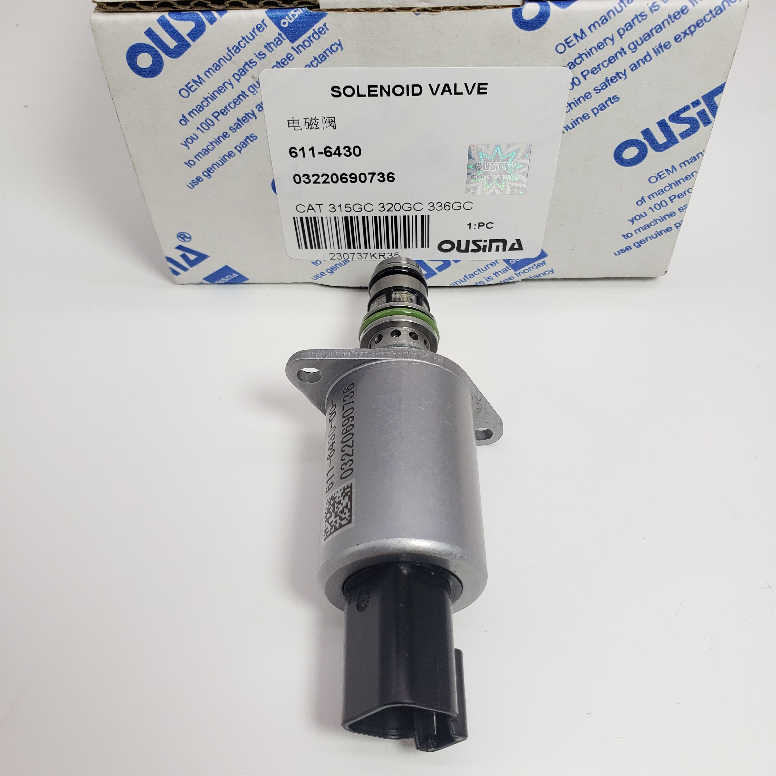 611-6430 03220690736 Solenoid Valve For 315GC 320GC 336GC