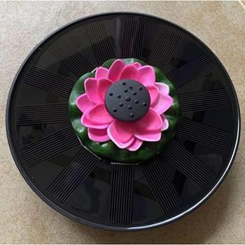 Wholesale Flower Shape Solar Fountain Pump 7V 1.4W Garden Pool Water Floating