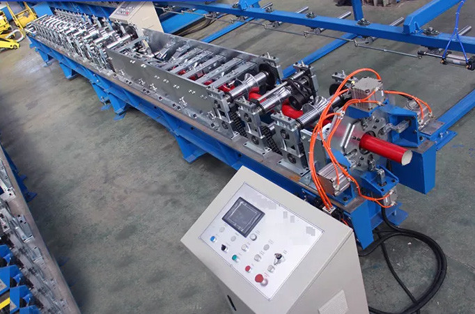 Hydraulic Cutting Downpipe Roll Forming Machine 220 V