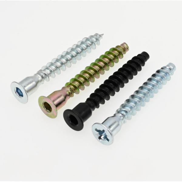 Flat Head Drive Self Tapping Euro Screw Hexagonal Wood 6.3x50 Furniture