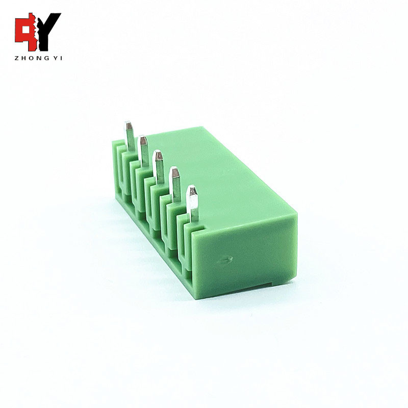 UL94V-0 300V 15A Seal Type 5 Poles Male Plug-In Terminal Block