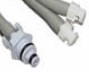 GE Ohmenda Datex Nibp Cuff Connectors 2 Grey Tube And Plastic Connectors