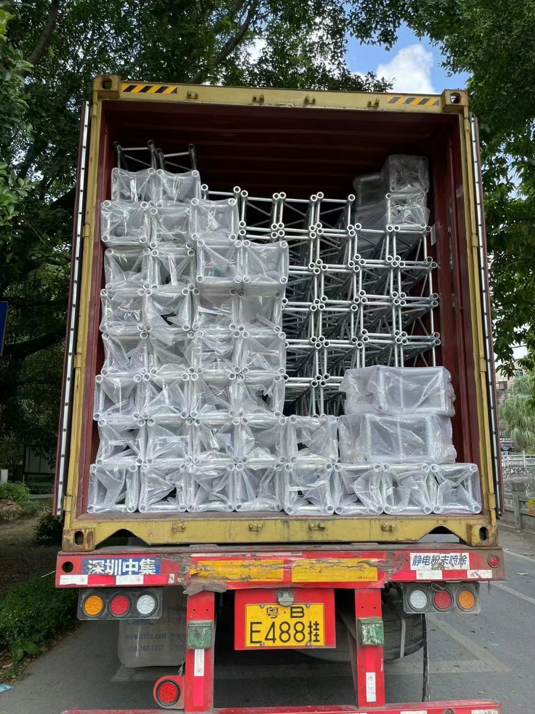 Portable 300x300mm Line Array Truss Lift Tower For Speaker Display