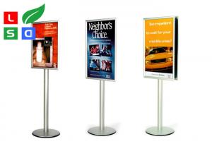 China Freestanding LED Poster Stand 594x841mm Portable Sign Stands on sale