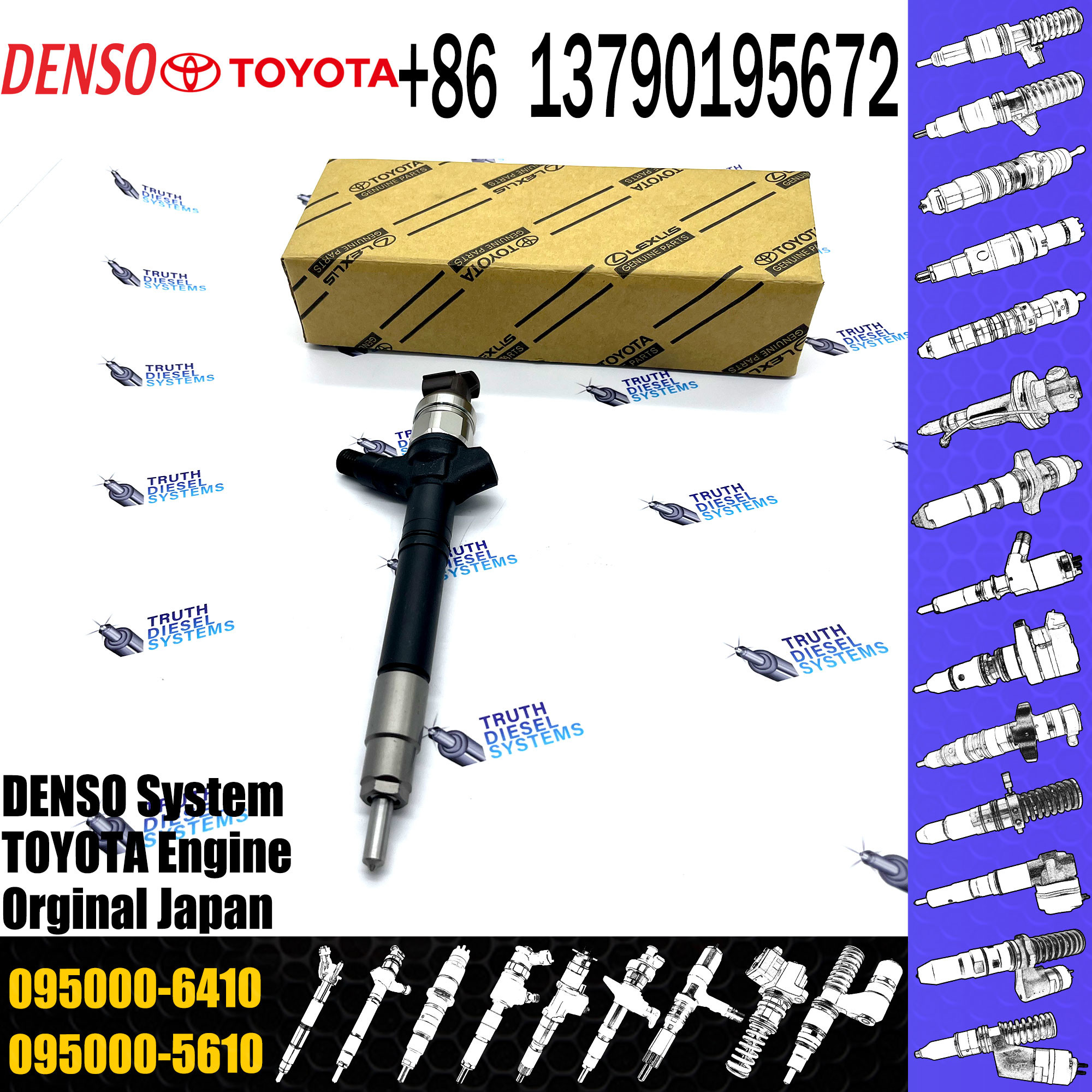 High quality common injector 0950006410 23670-0R030 236700R030 095000-6410