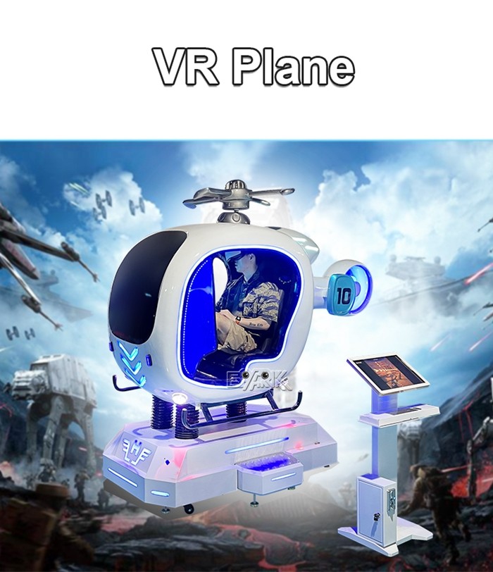 Single Player Virtual Reality Plane 360 Flight Plane Simulator