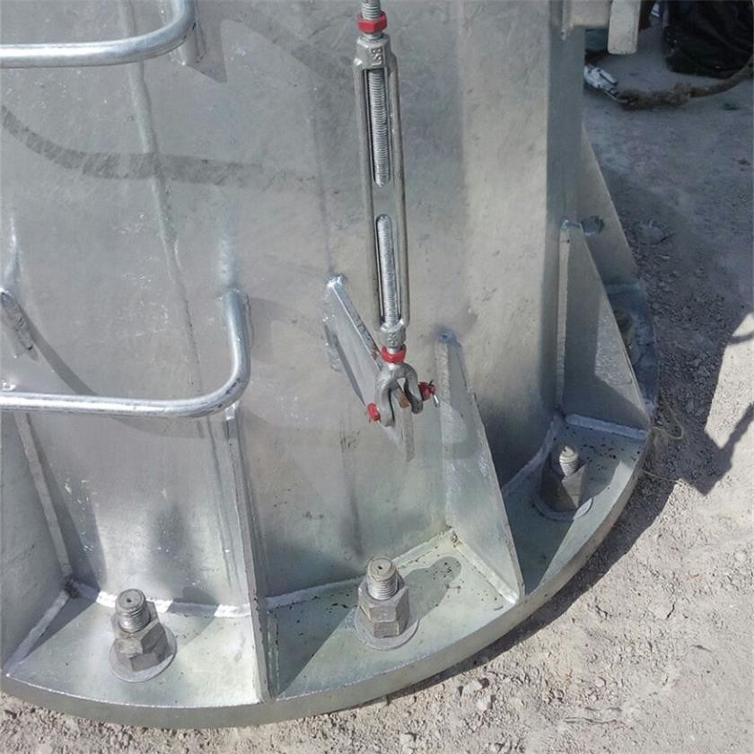 110KV Voltage Steel Tapered Electrical Power Pole Power Transmission Pole