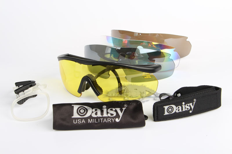 Daisy C2 Tactical Safety Glasses Anti Reflection Coating Polarized 4 Lens Kit
