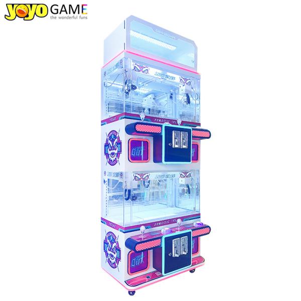 4 Players Doll Crane Machine Pink Gift Doll Claw Machine Coin Operated Crane