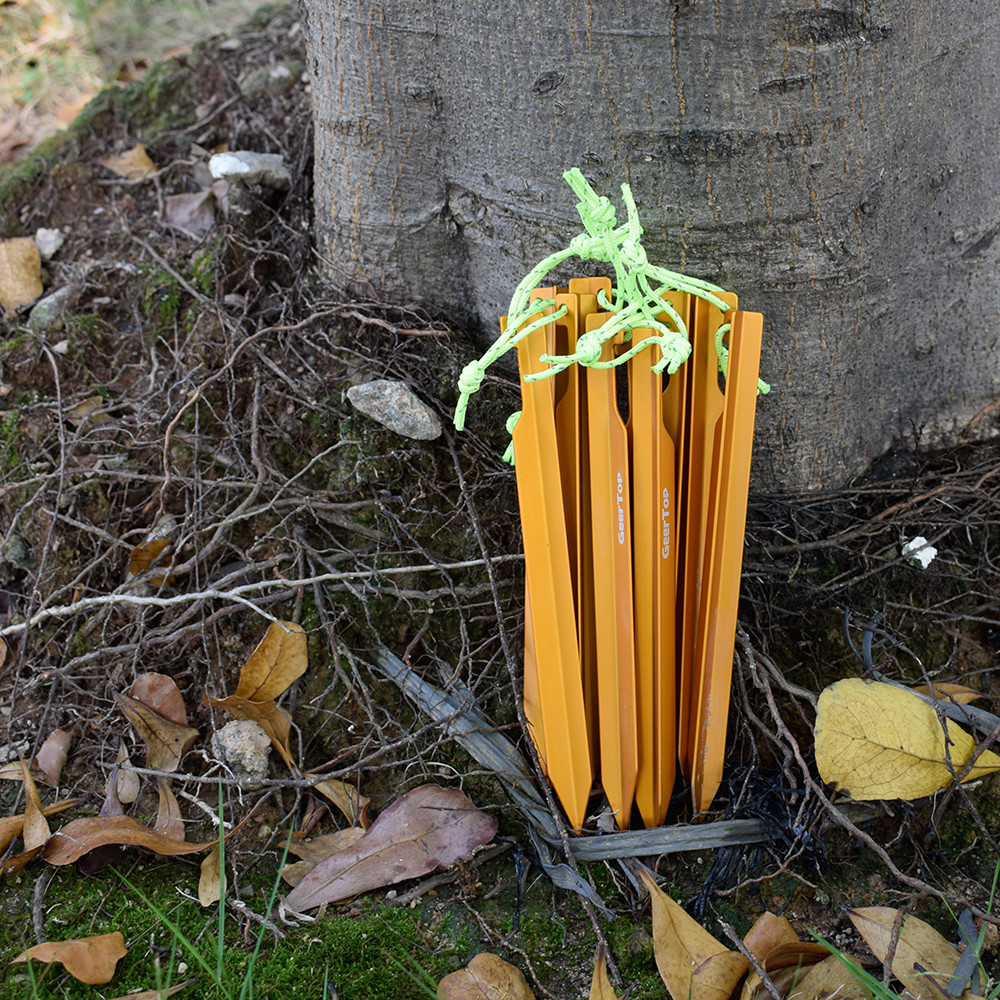 Geertop 7075 Aluminum Pegs Outdoor Camping Accessories