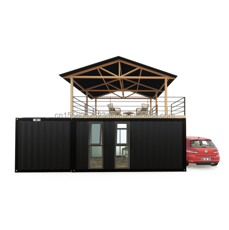Log Design Green House Container with Intelligent Modular Prefabricated Tiny House and Alluminum Alloy Window Material